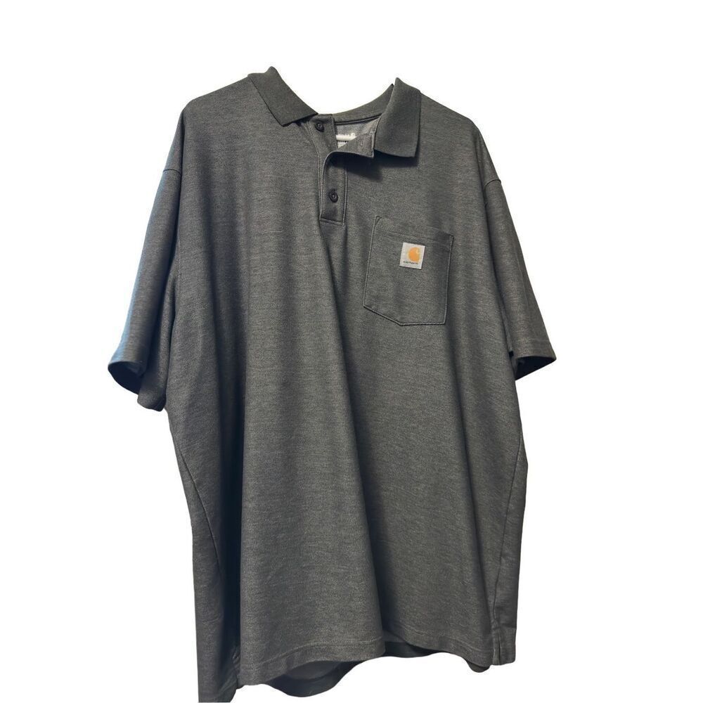 Carhartt Mens 2XL XXL Gray Polo